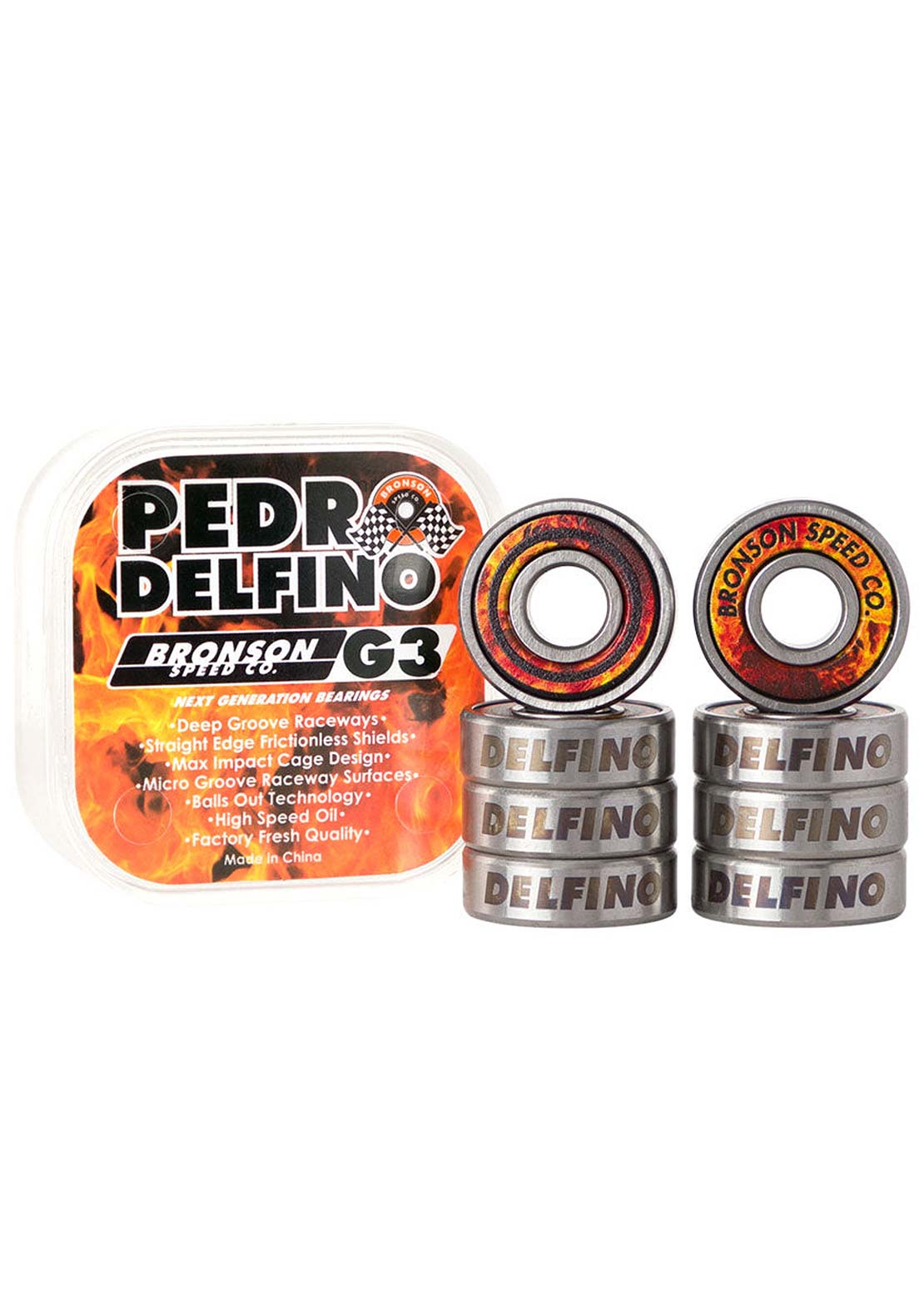 Bronson G3 Pedro Delfino Skateboard Bearing Clearance Fast Delivery