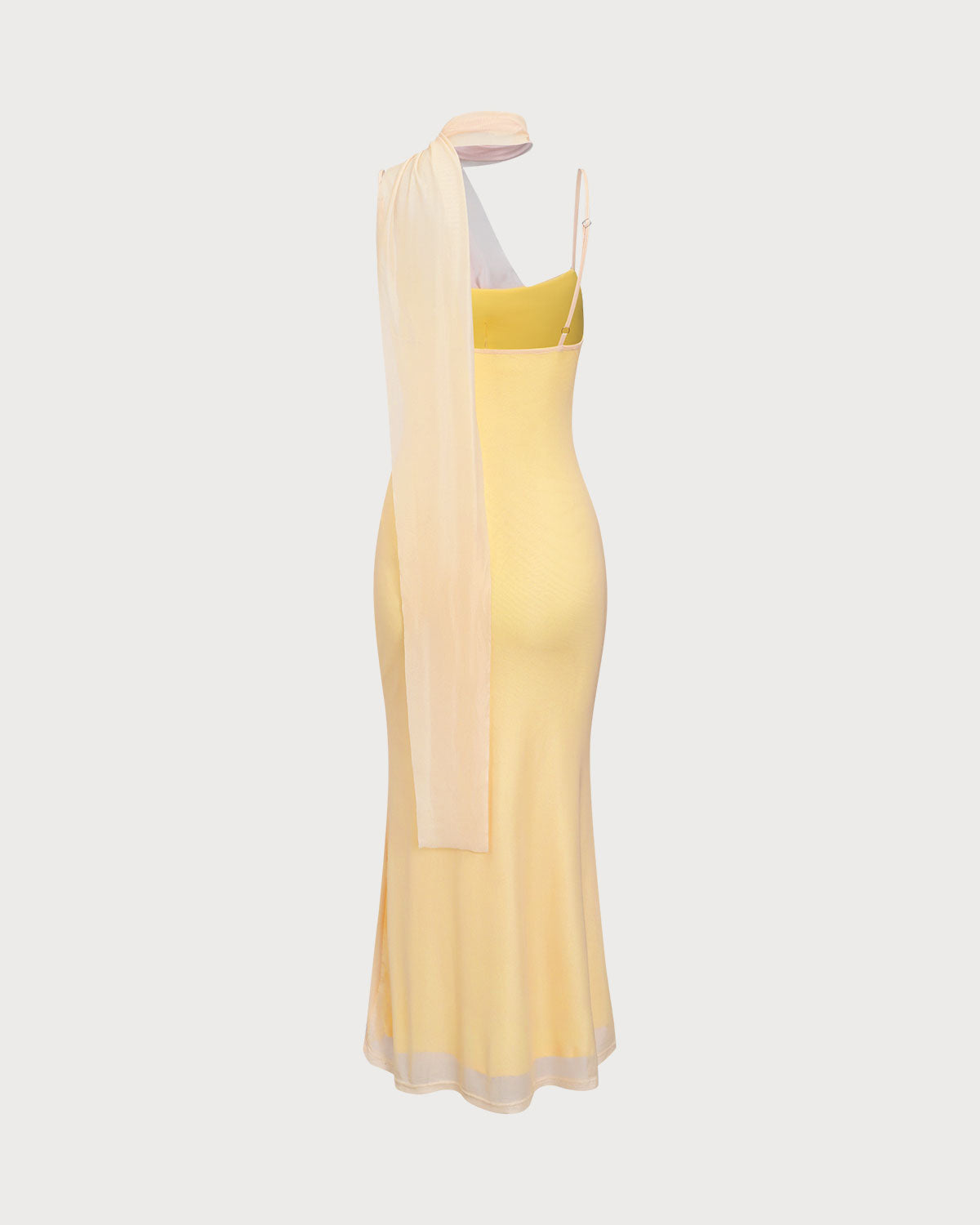 Yellow Floral Bandage Slip Maxi Dress Discount Countdown Package