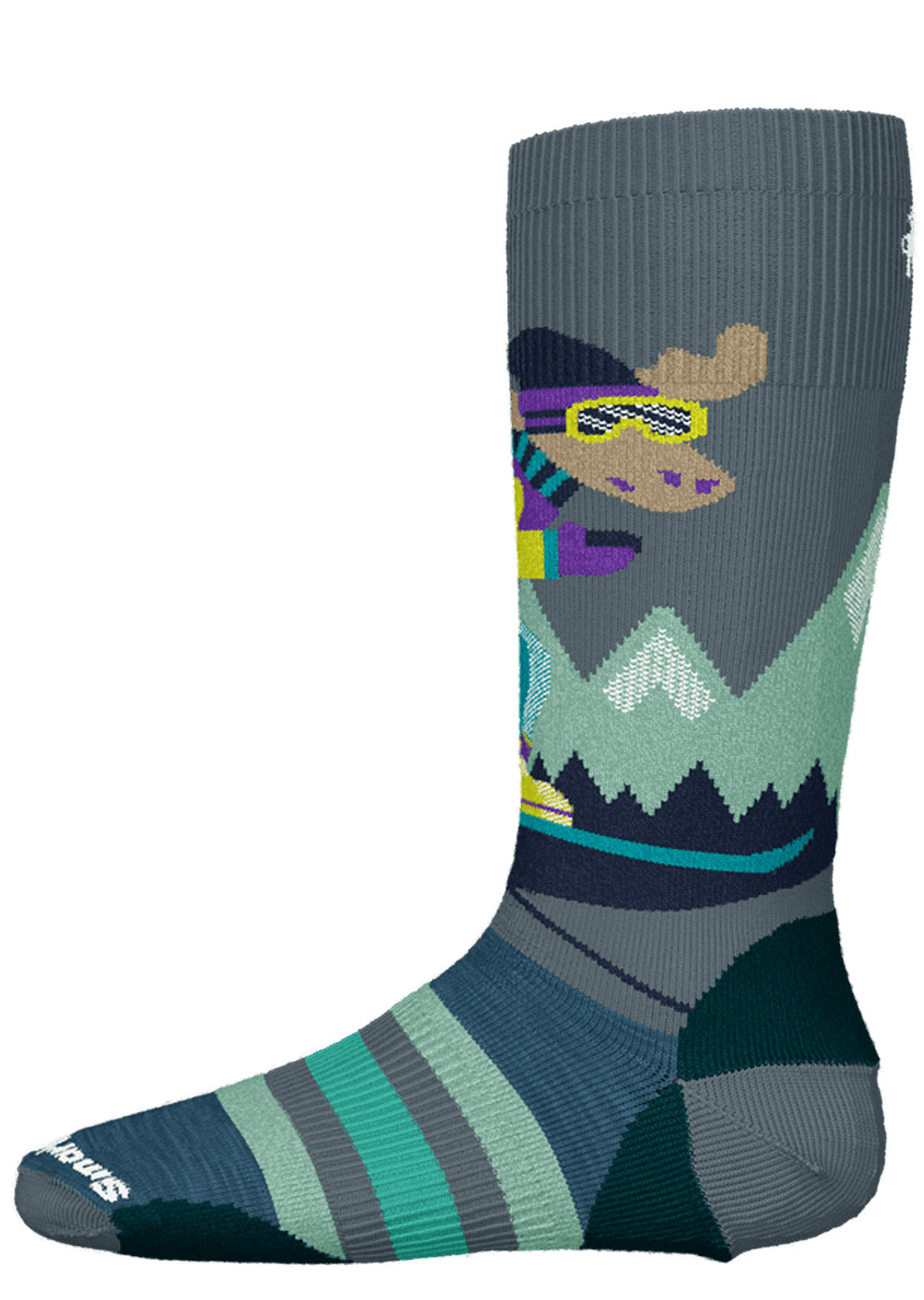 Smartwool Junior Wintersport Full Cushion Mountain Moose Pattern OTC Socks Free Shipping Buy