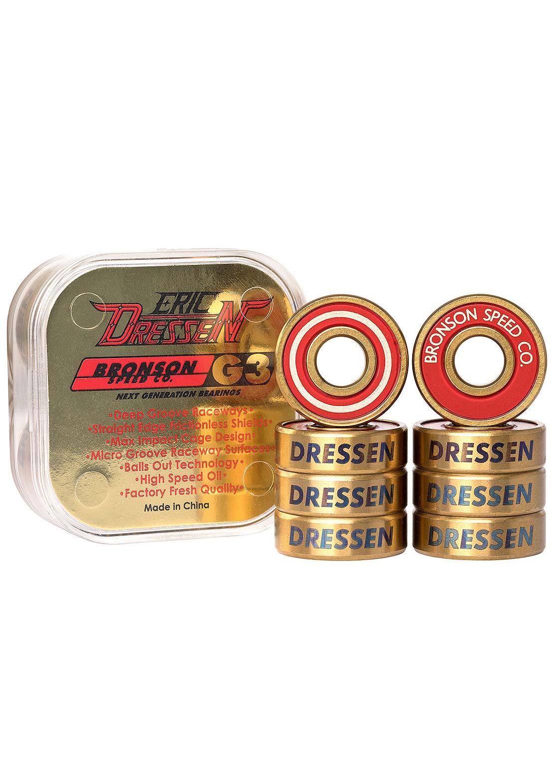 Bronson G3 Eric Dressen Skateboard Bearings Cheap Excellent