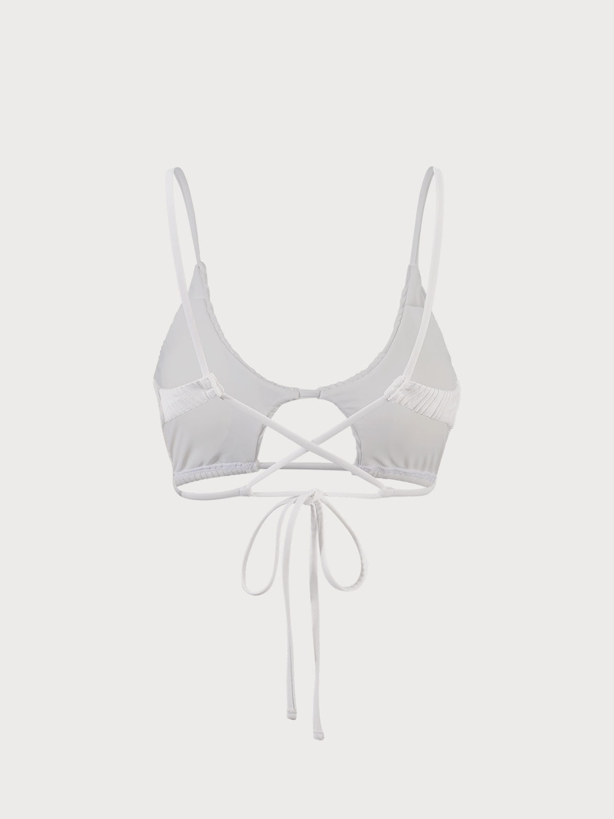 The White Water Ripple Cut-Out Bikini Top Cheap Countdown Package