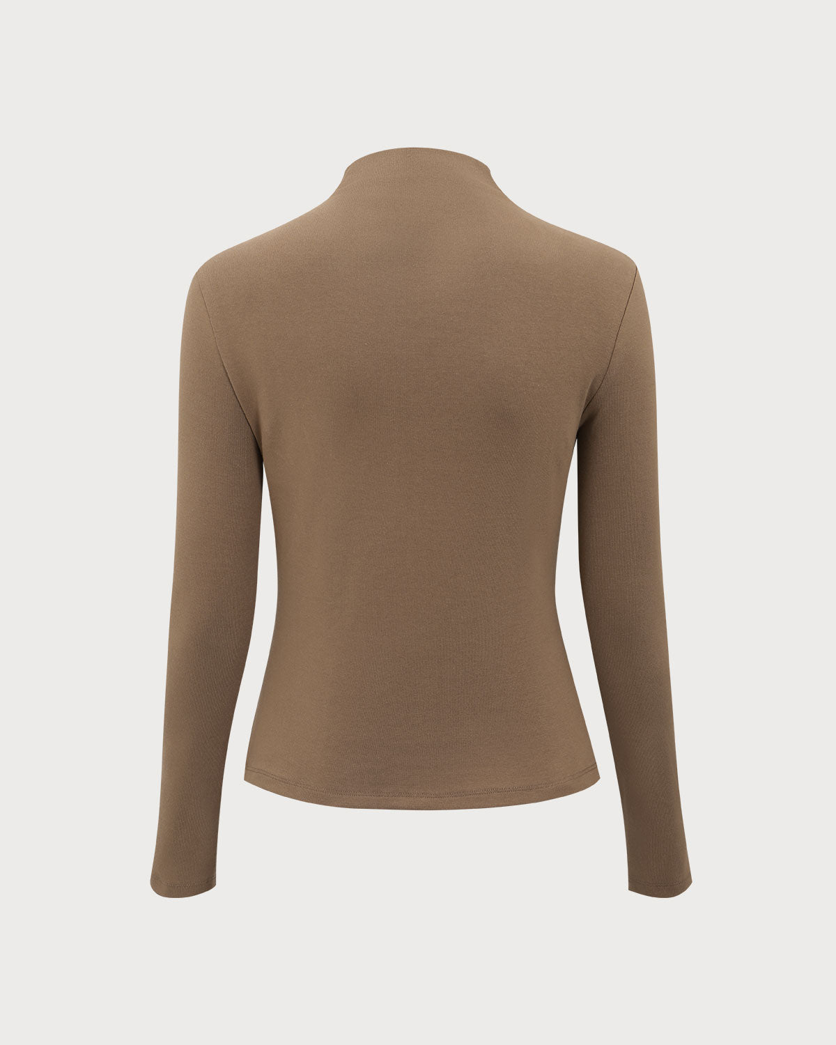 Khaki V-Neck Slim Tee Cheap Sale Visit New