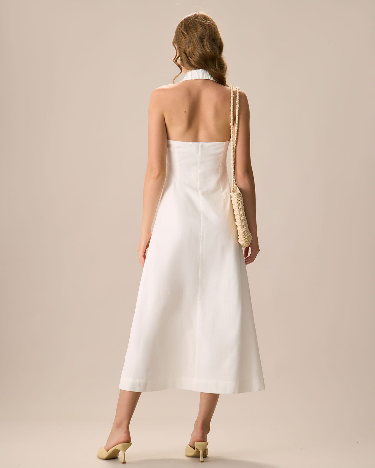 The White Sweetheart Neck Ruched Button Maxi Dress Get To Buy Sale Online