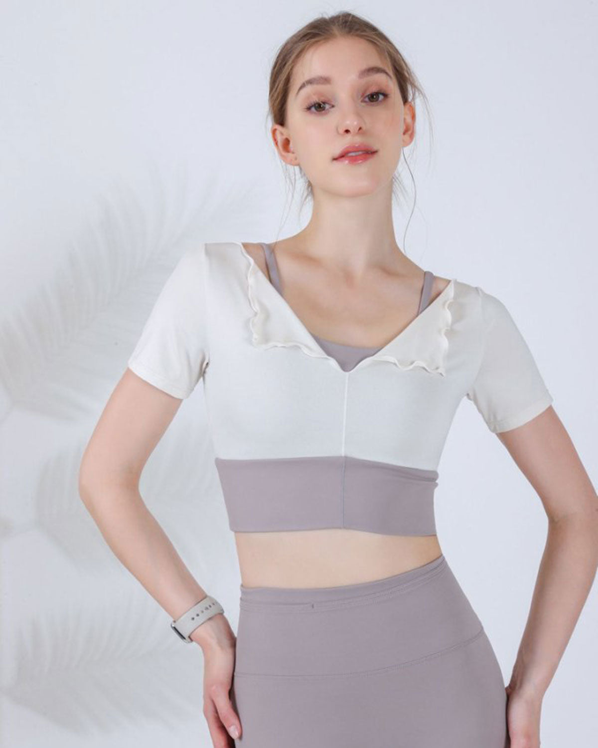 White Short Sleeve Top - Light Support Factory Outlet Cheap Online