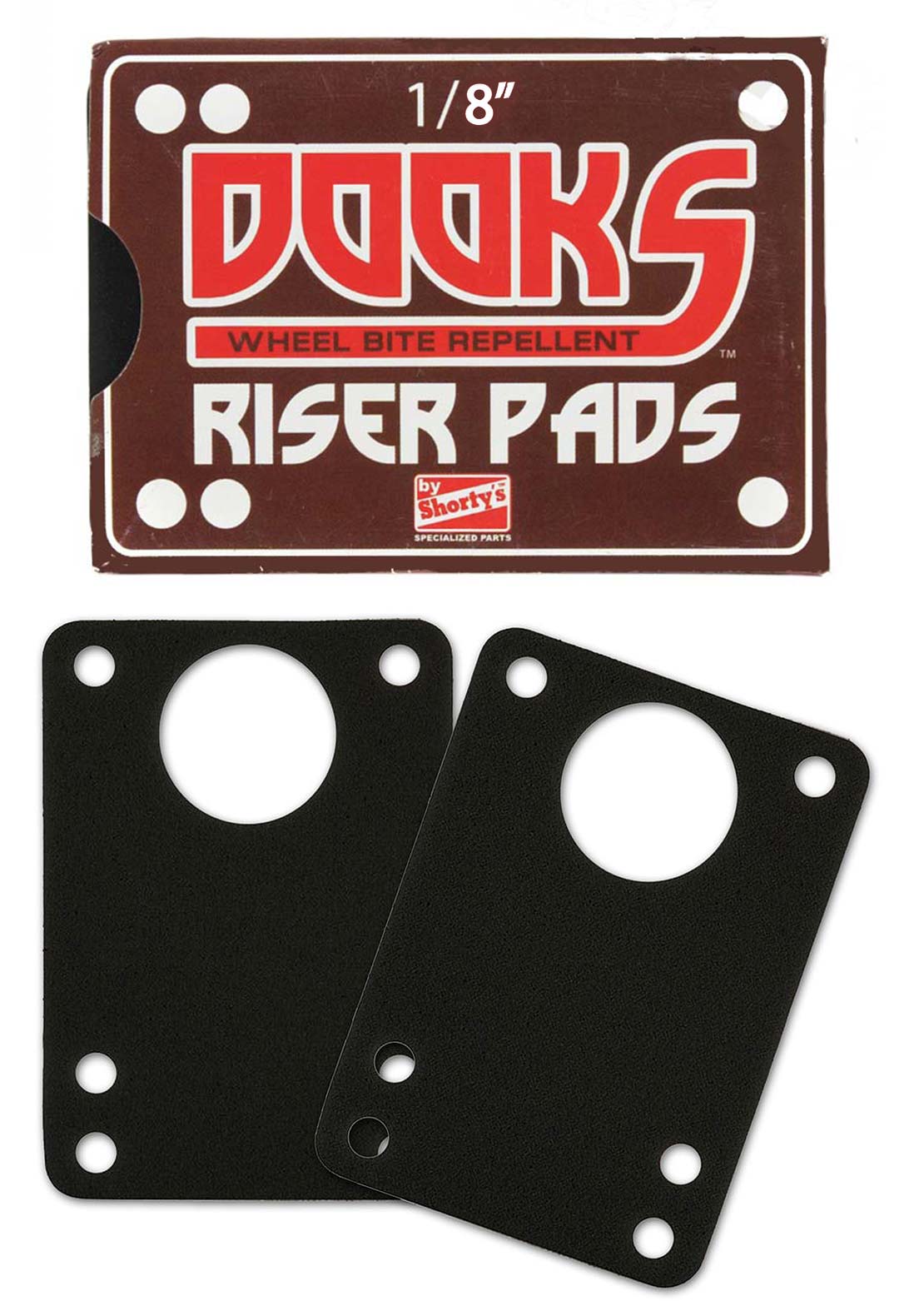 Shorty's Dooks 1/8 Plastic Skateboard Risers