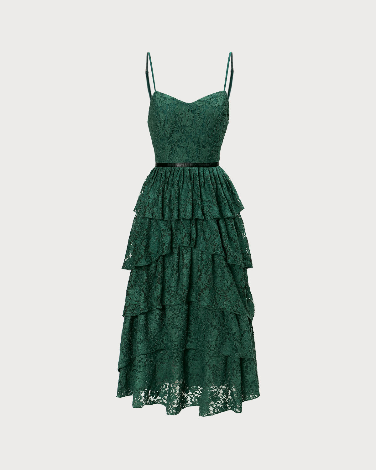 The Green Sweetheart Neck Lace Maxi Dress Free Shipping Very Cheap