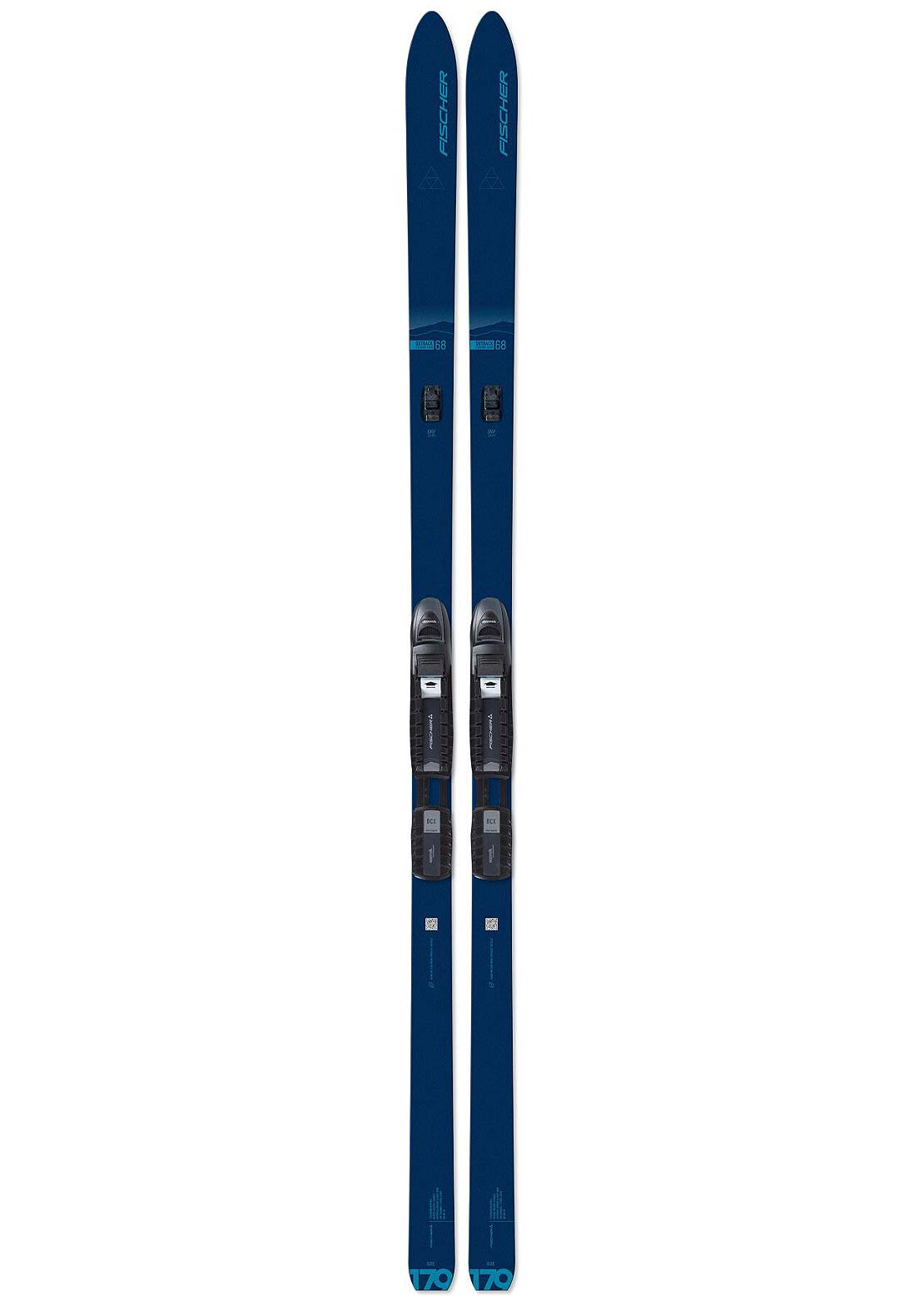 Fischer Outback 68 Crown/Skin Xtralite Ski Pices For Sale