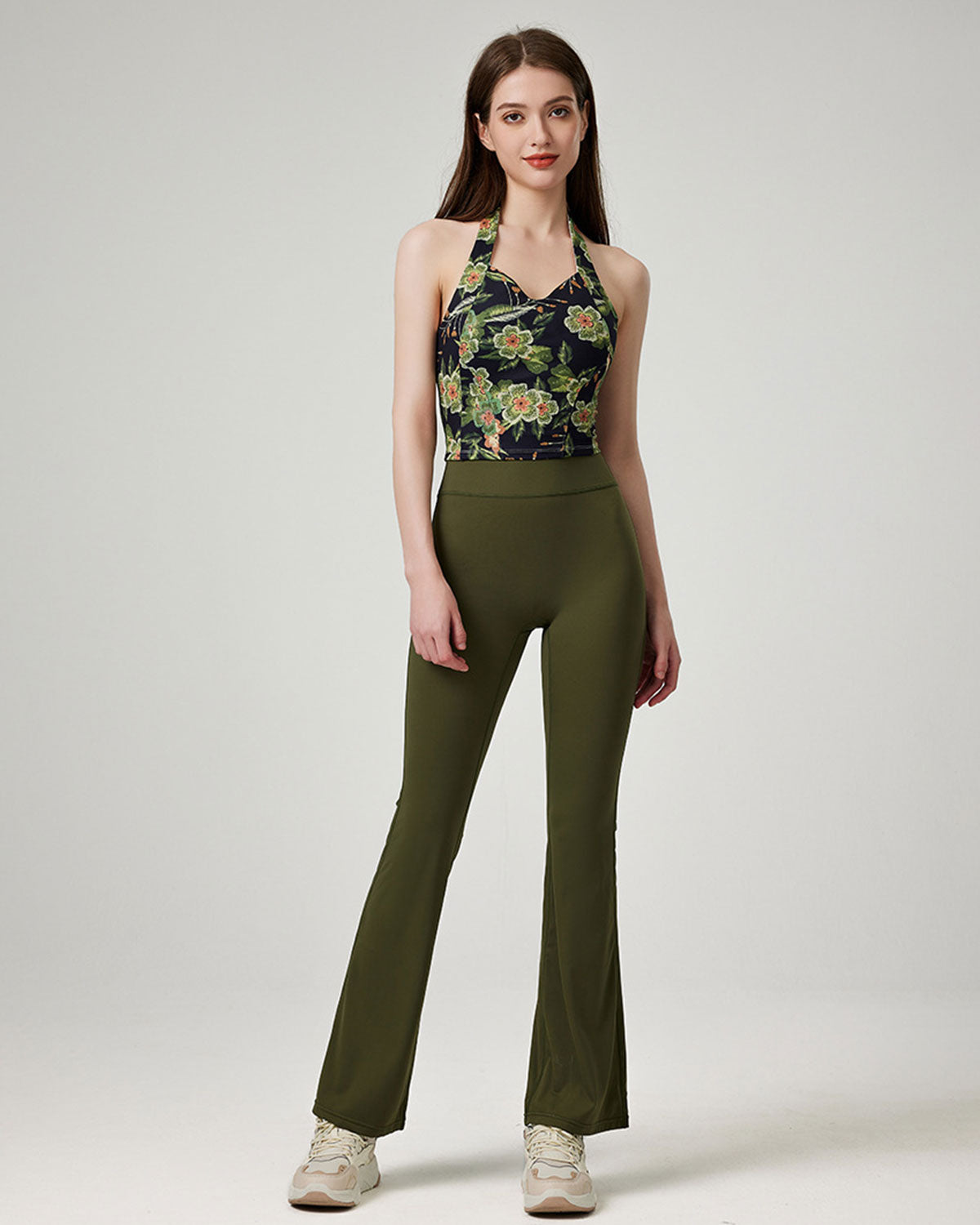 Green Floral Camis - Medium Support Footlocker Finishline Sale Online