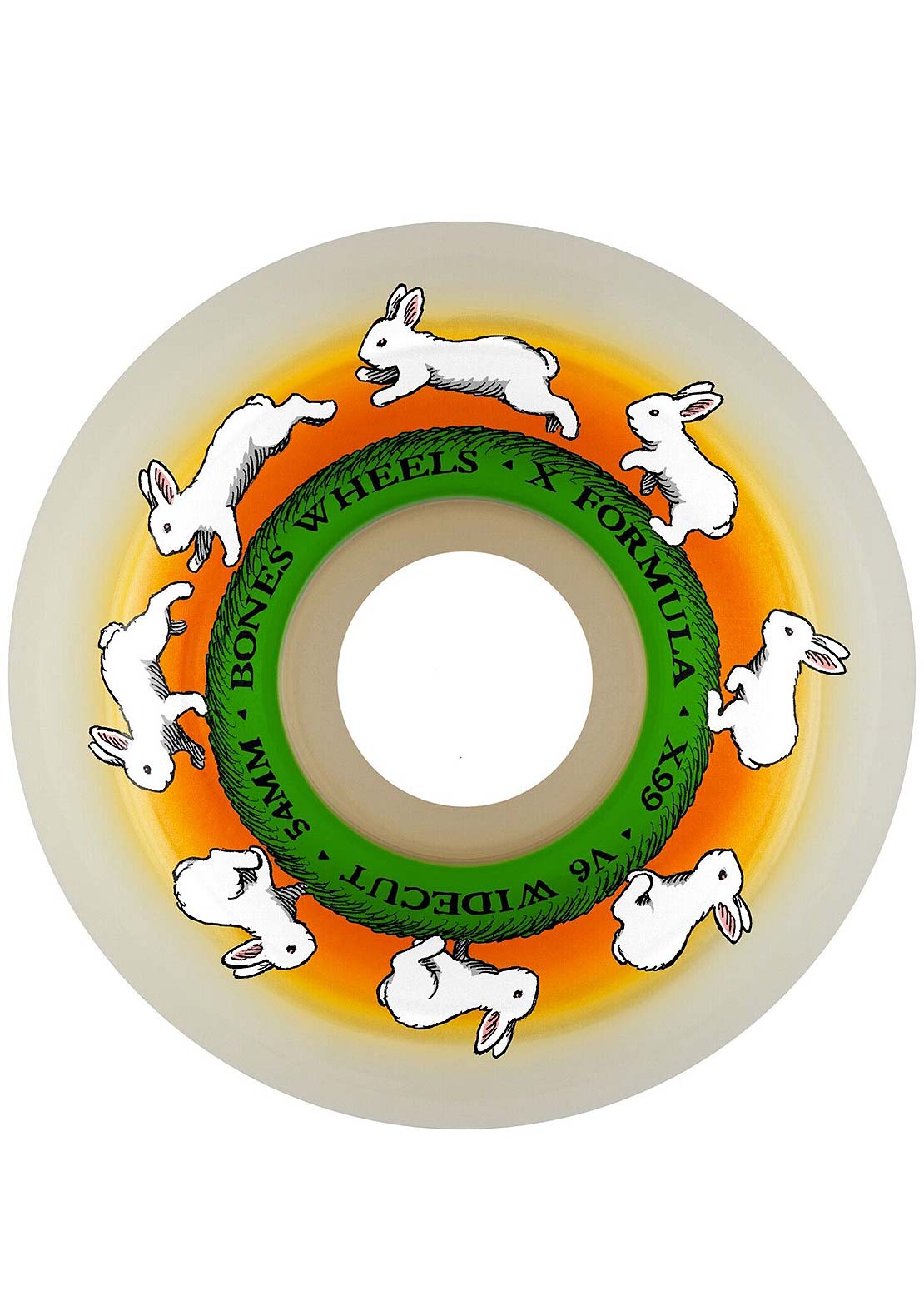 Bones Runny Bunny X-Formula 99A V6 Widecut Skateboard Wheels Clearance Newest