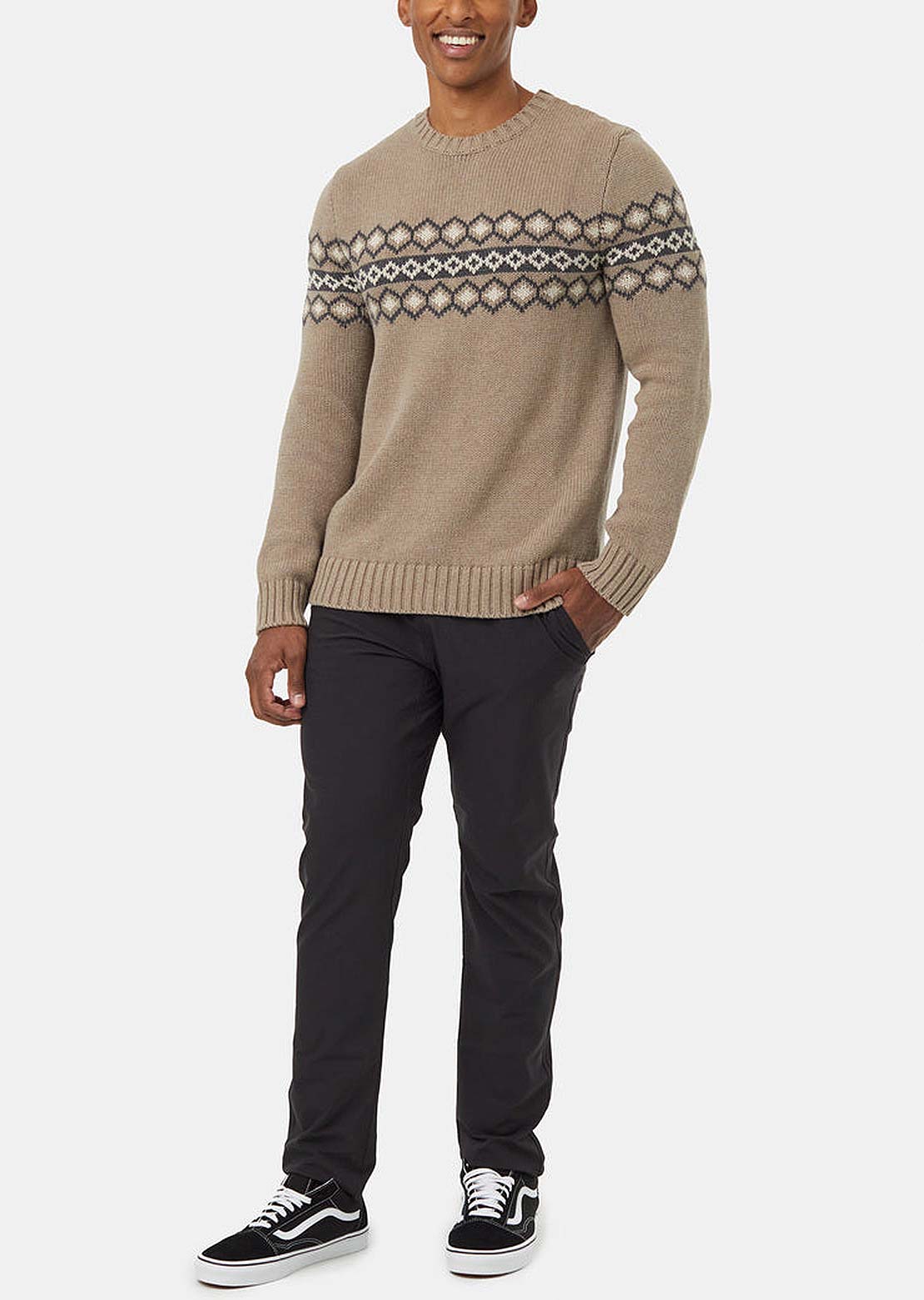 Tentree Men's Highline Intarsia Crew Sweater