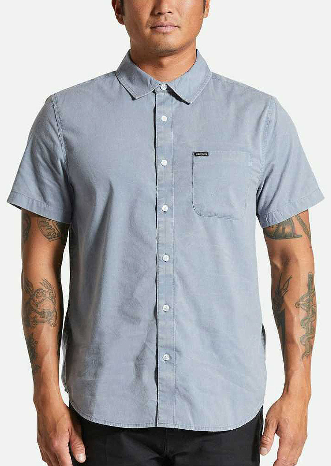 Brixton Men's Charter Sol Wash Woven Button Up Shirt