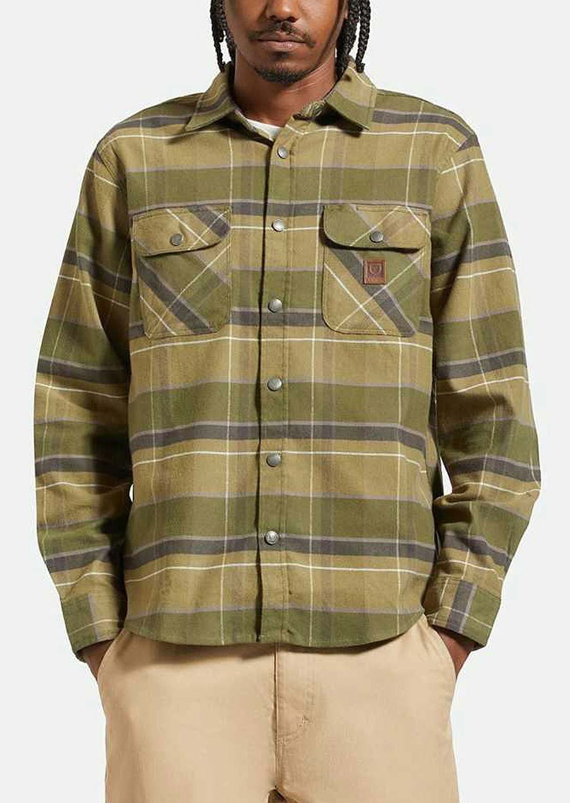 Brixton Men's Builders Bowery STR WR Button Up Shirts