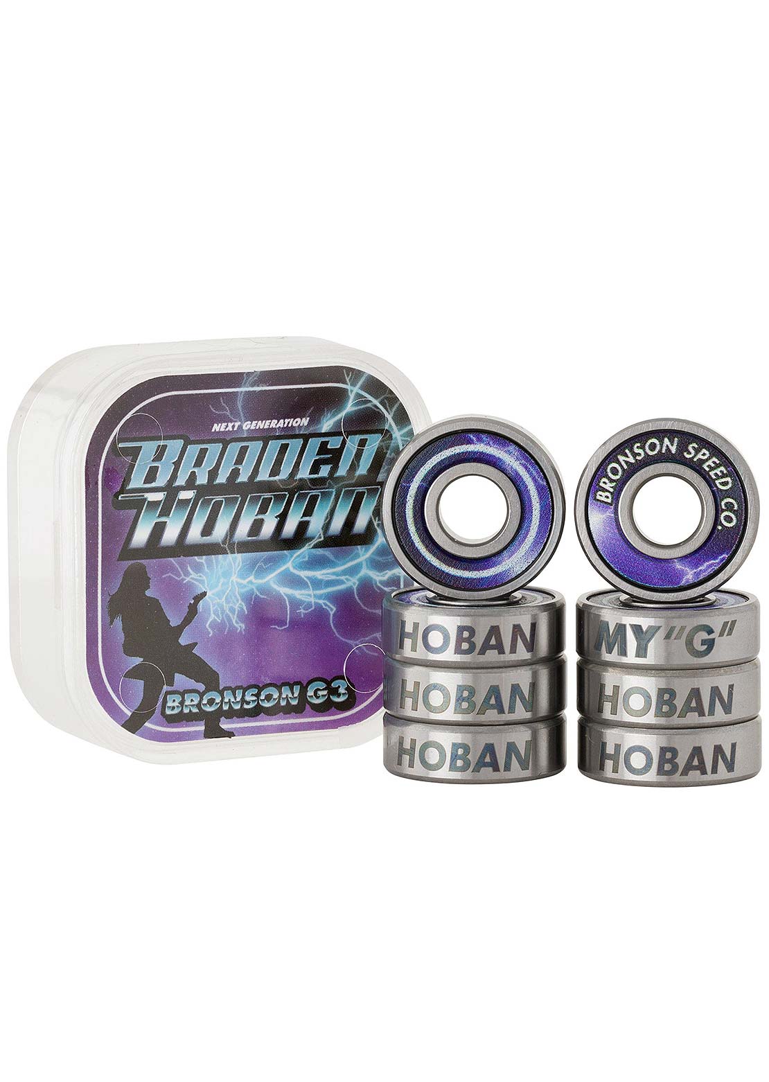 Bronson G3 Braden Hoban Skateboard Bearings Excellent