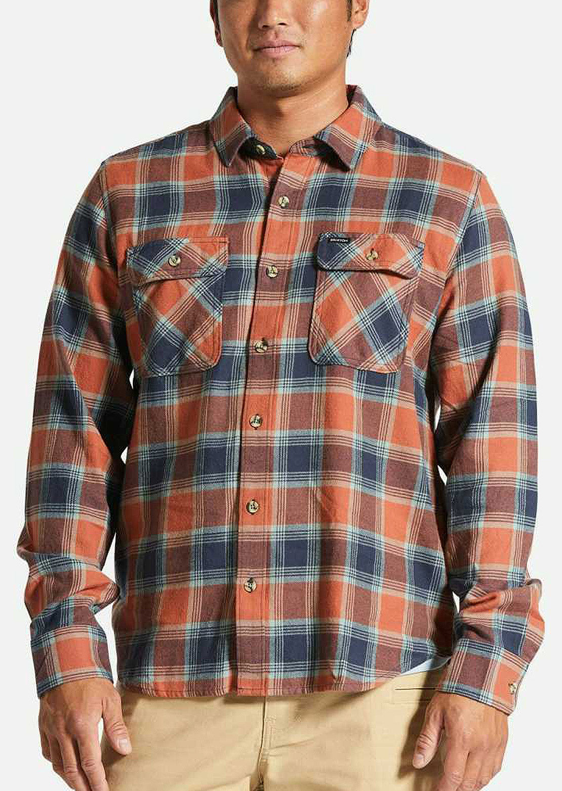 Brixton Men's Bowery LW Ultra Flannel Button Up Shirt