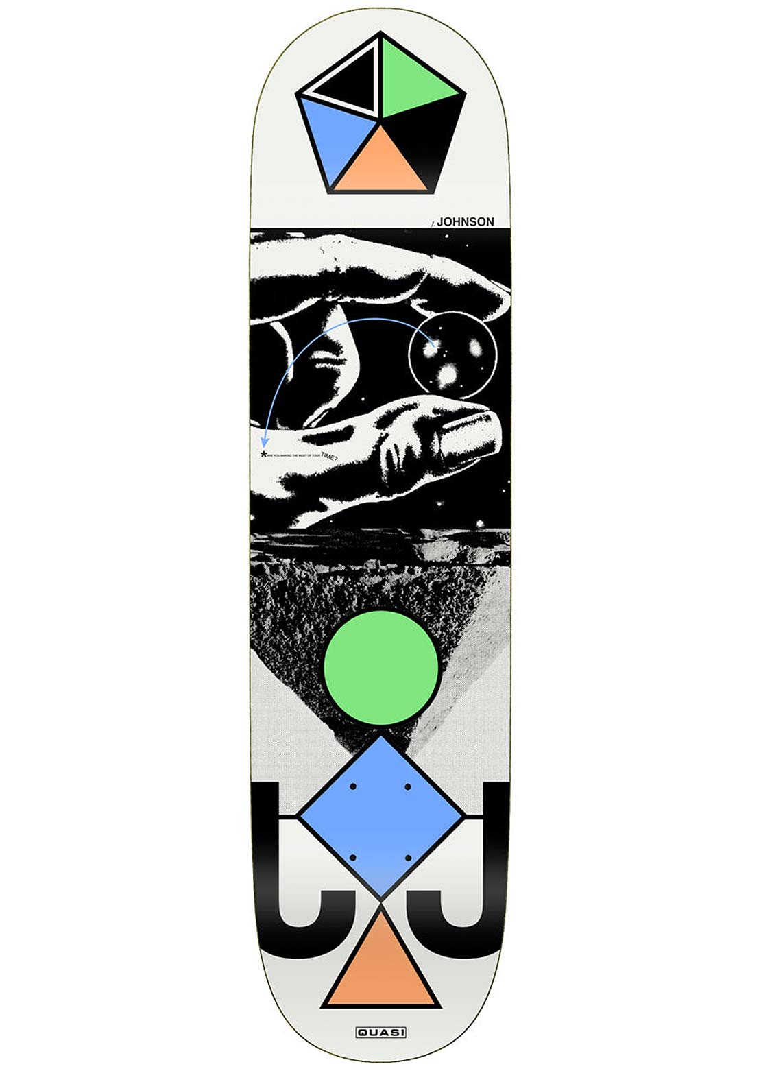 Quasi Johnson Spacetime Skateboard Deck Grey Outlet Store Online