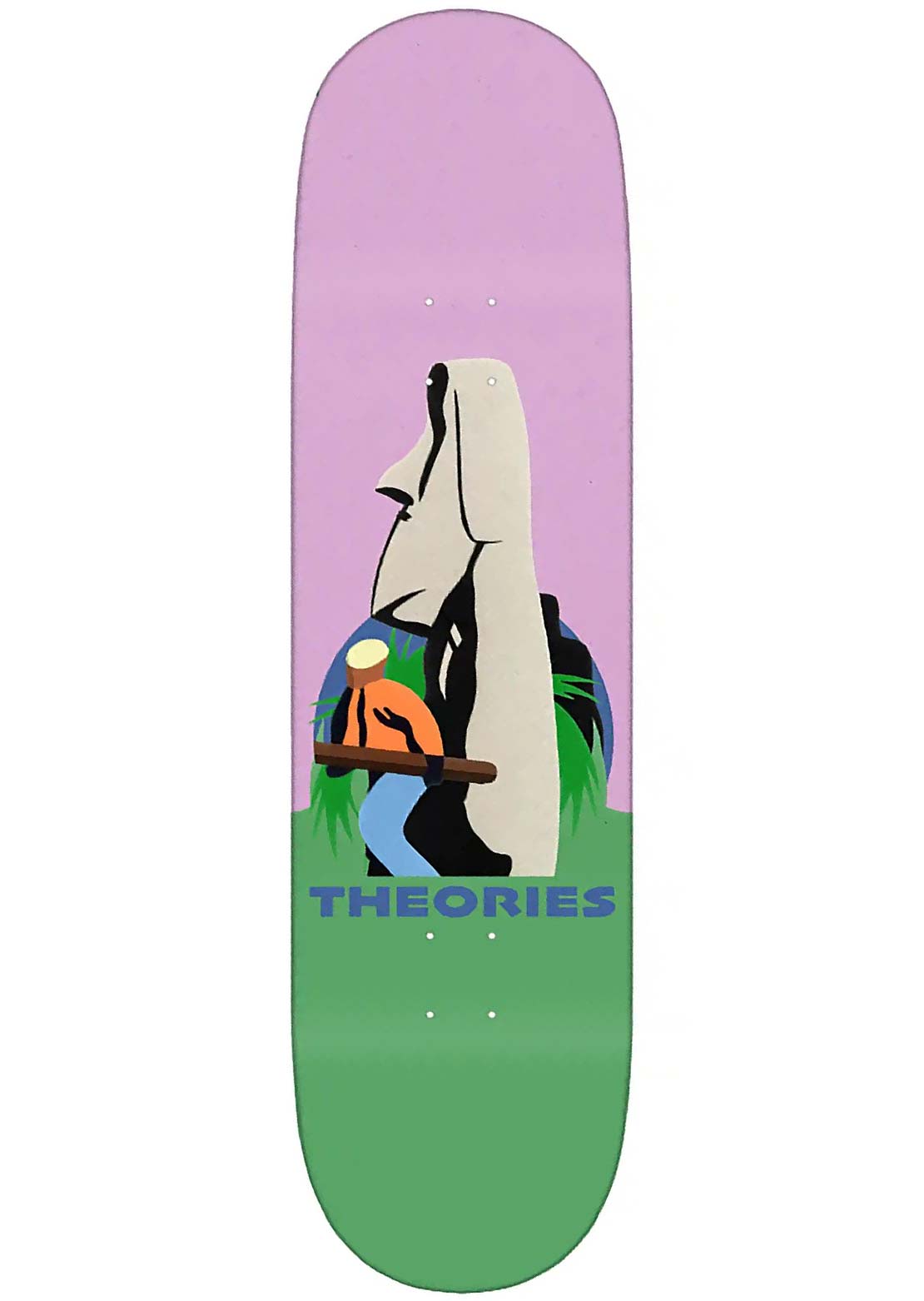 Theories Lost Moai Skateboard Deck Free Shipping Huge Surprise