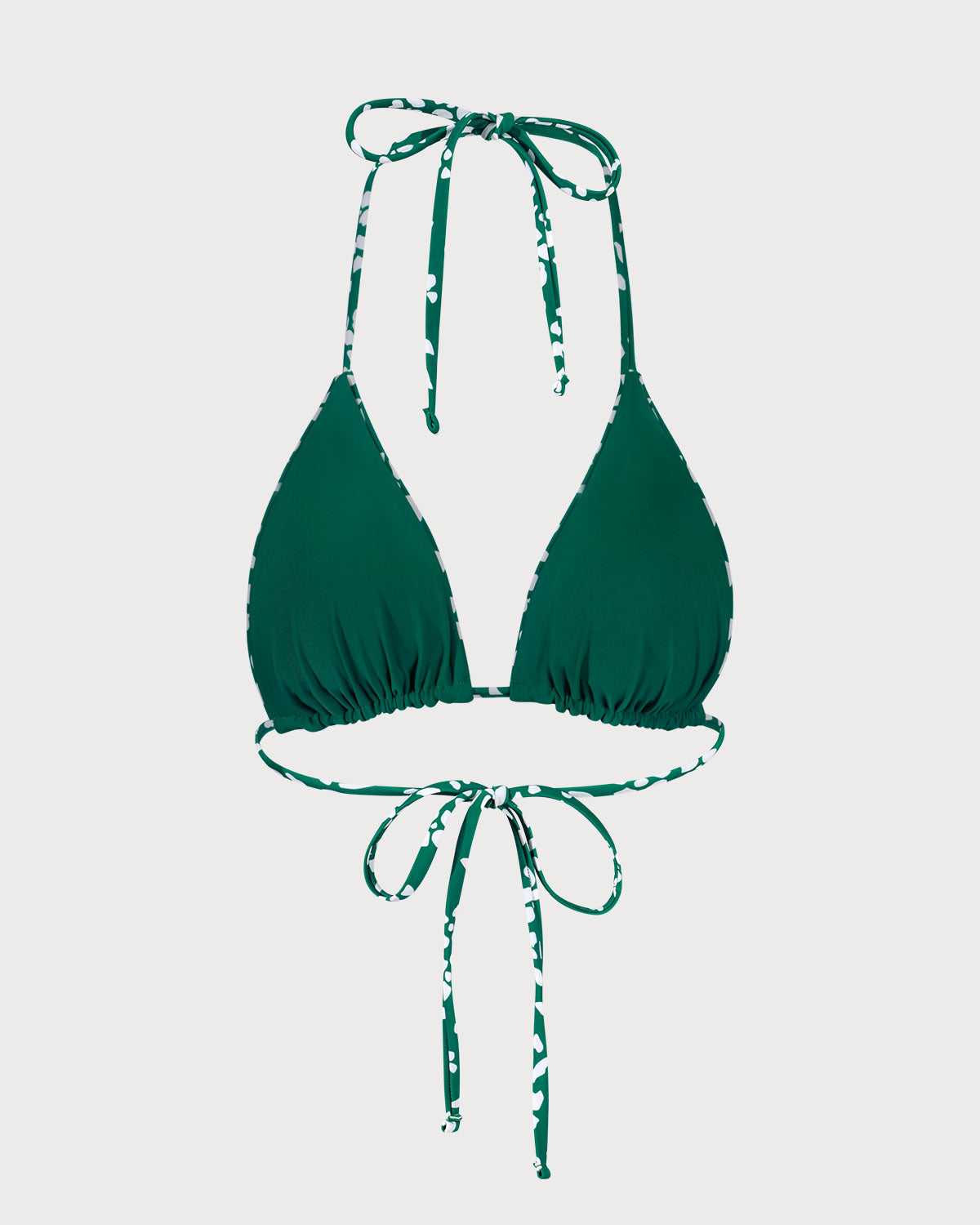 The Green Reversible Floral Triangle Bikini Top Clearance Pices