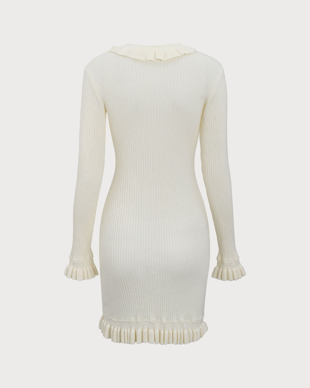 White Bodycon Sweater Mini Dress Clearance Limited Edition