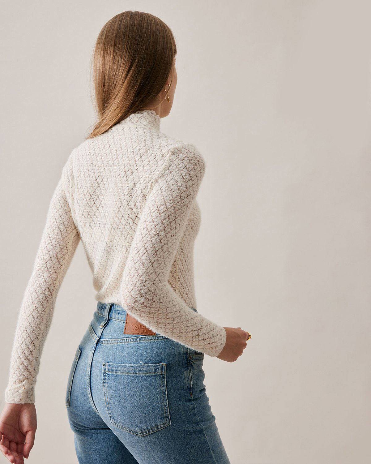 The Floral See-Through Knitwear Manchester Sale Online