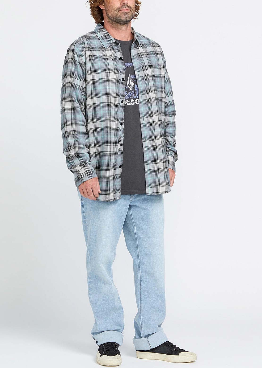 Volcom Men's Caden Plaid Longsleeve Shirts