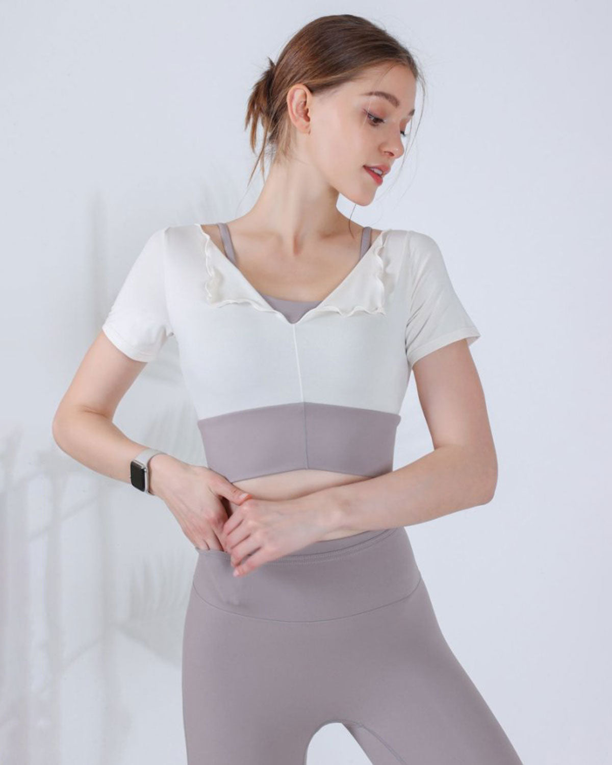 White Short Sleeve Top - Light Support Factory Outlet Cheap Online