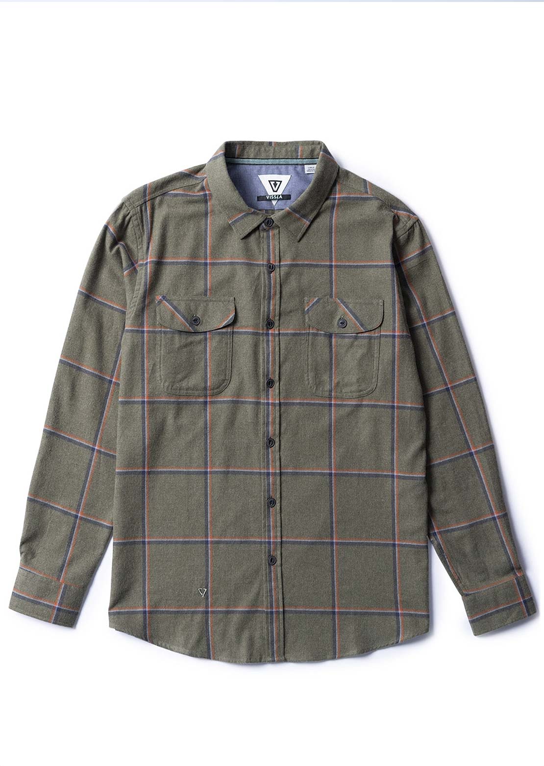 Vissla Men's Central Coast Eco LS Flannel Button Up Shirts