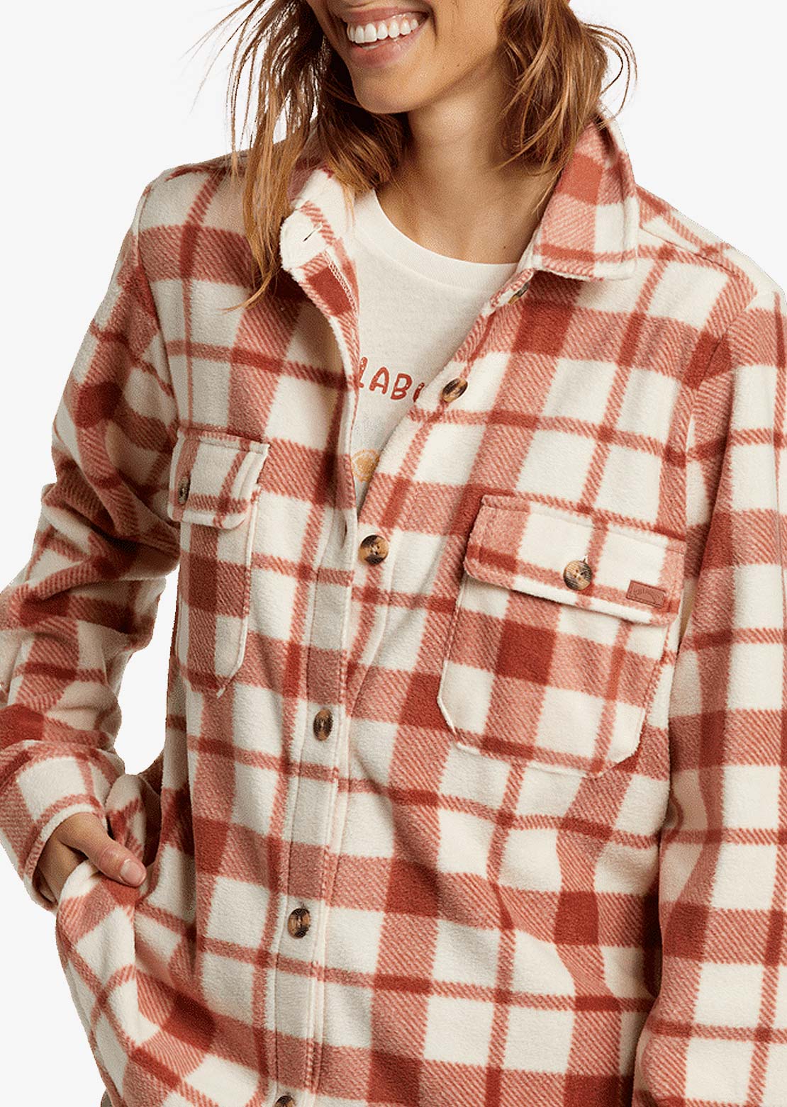 Billabong Women's Forge Fleece Button Up Shirt