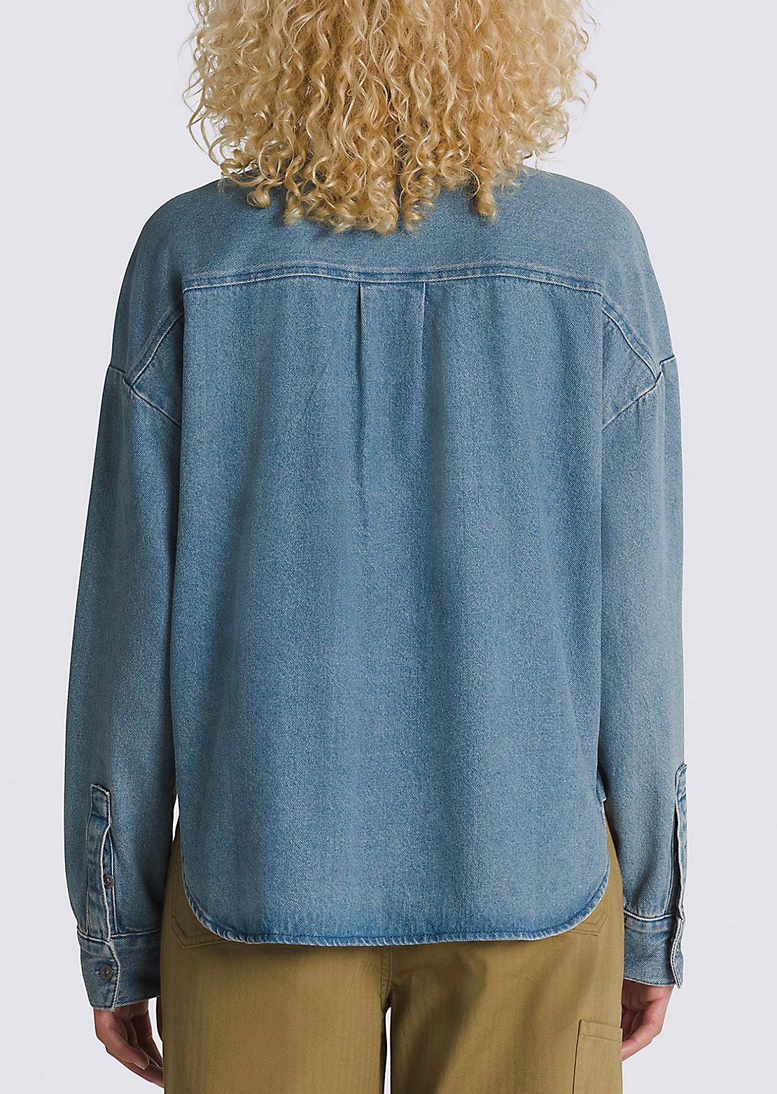 Vans Women's Antica Boxy Denim Long Sleeve Shirt