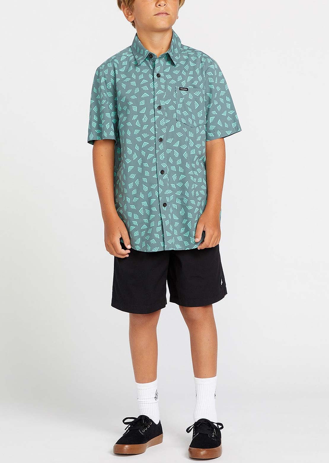 Volcom Junior Interstone SS Button Up Shirts Top Quality Online