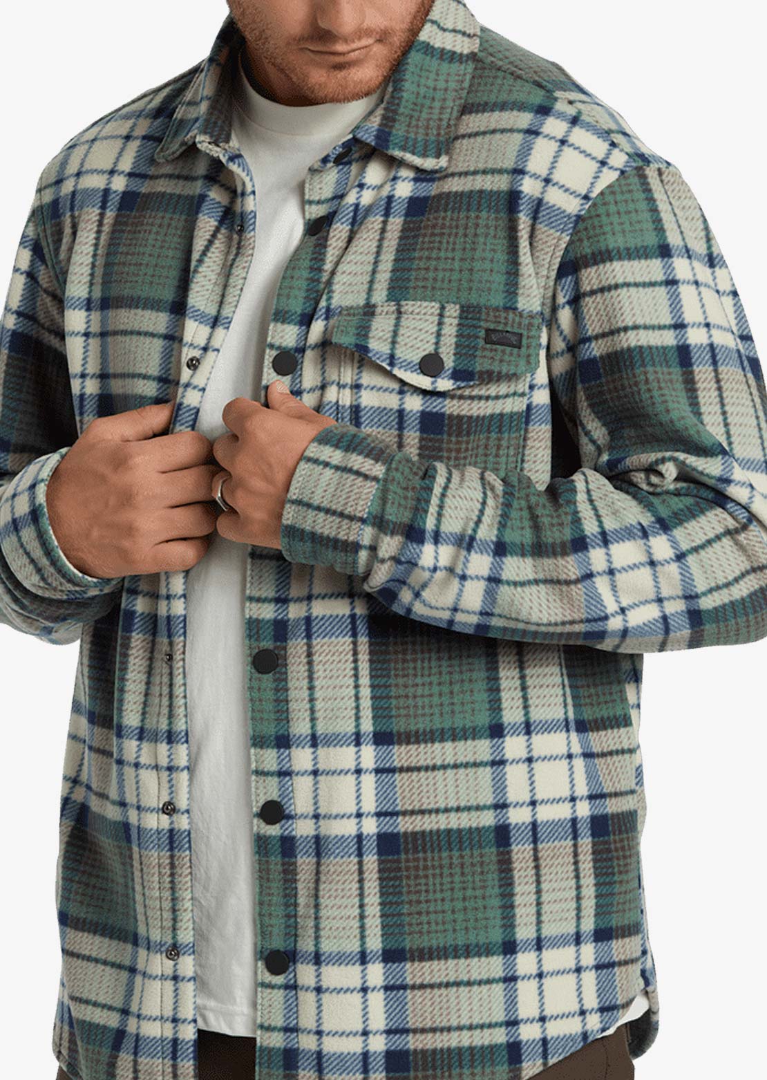 Billabong Men's Furnace Flannel Button Up Shirt