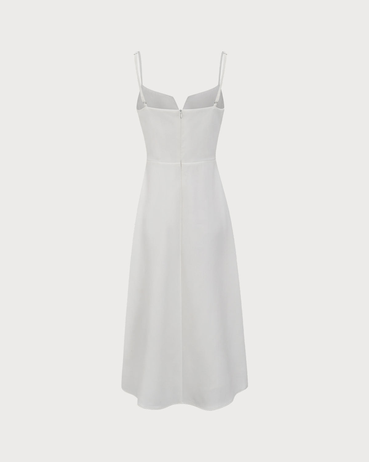 White Bowknot Slip Midi Dress The Cheapest Cheap Online