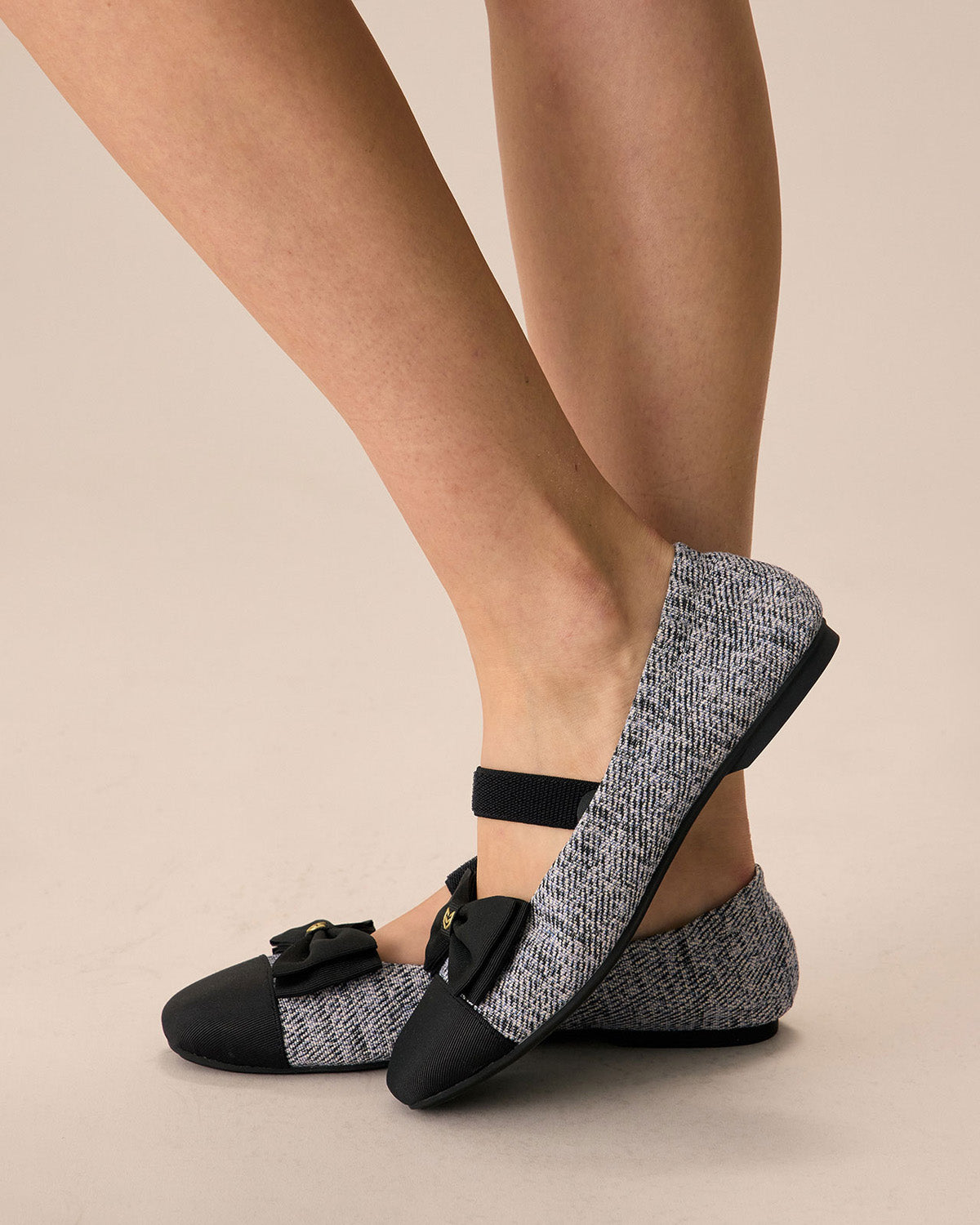 Enfiis Black Twill Jacquard Ballet Flats Footlocker Pictures Online