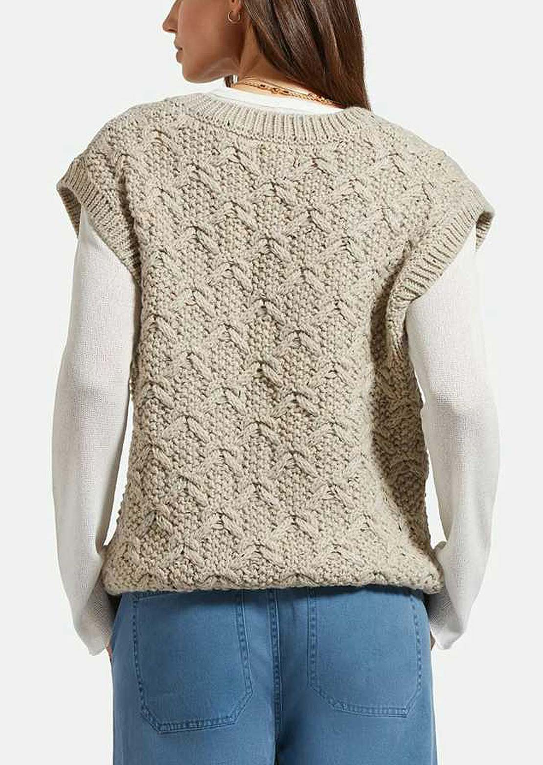 Brixton Women's Lafayette Oversized Sweater Vest