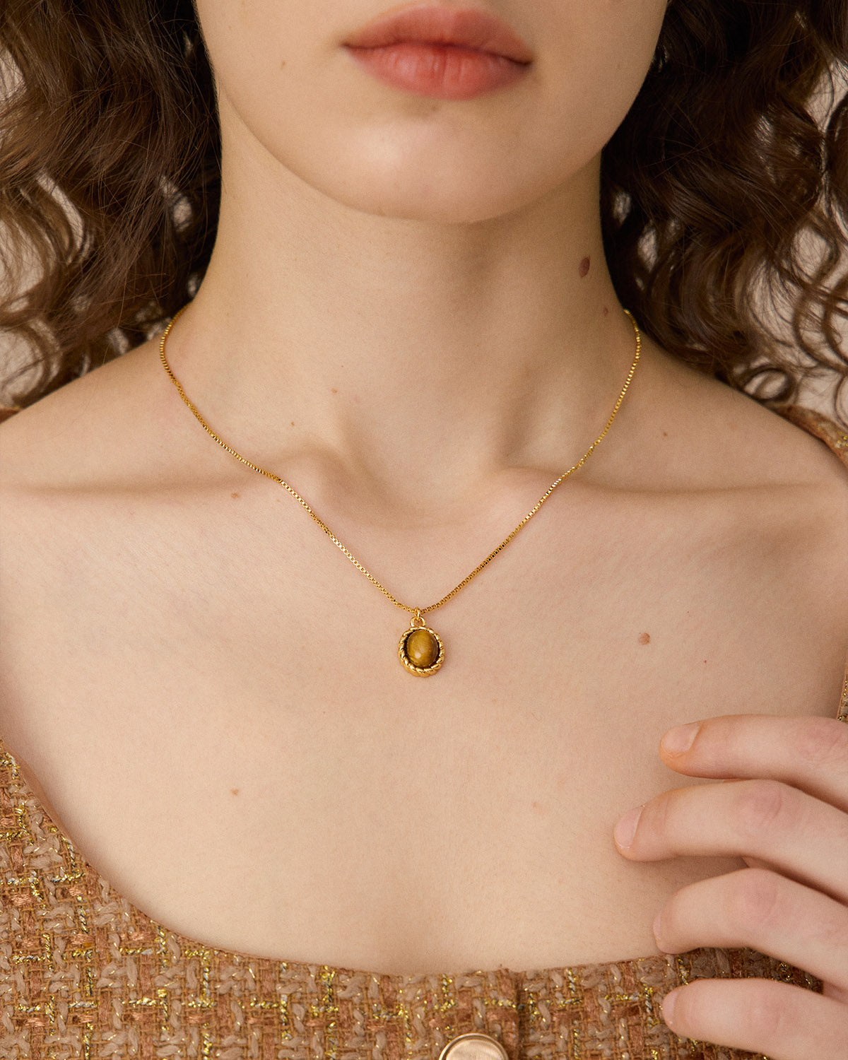 Retro Gold-Plated Necklace Sast Sale Online