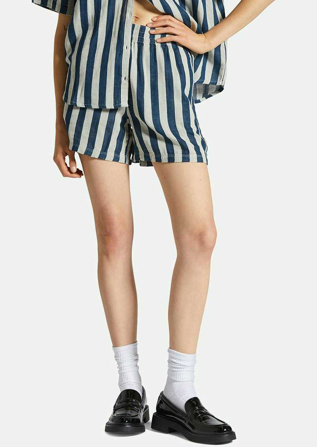 Brixton Women's Mykonos Stripe Boxer Shorts