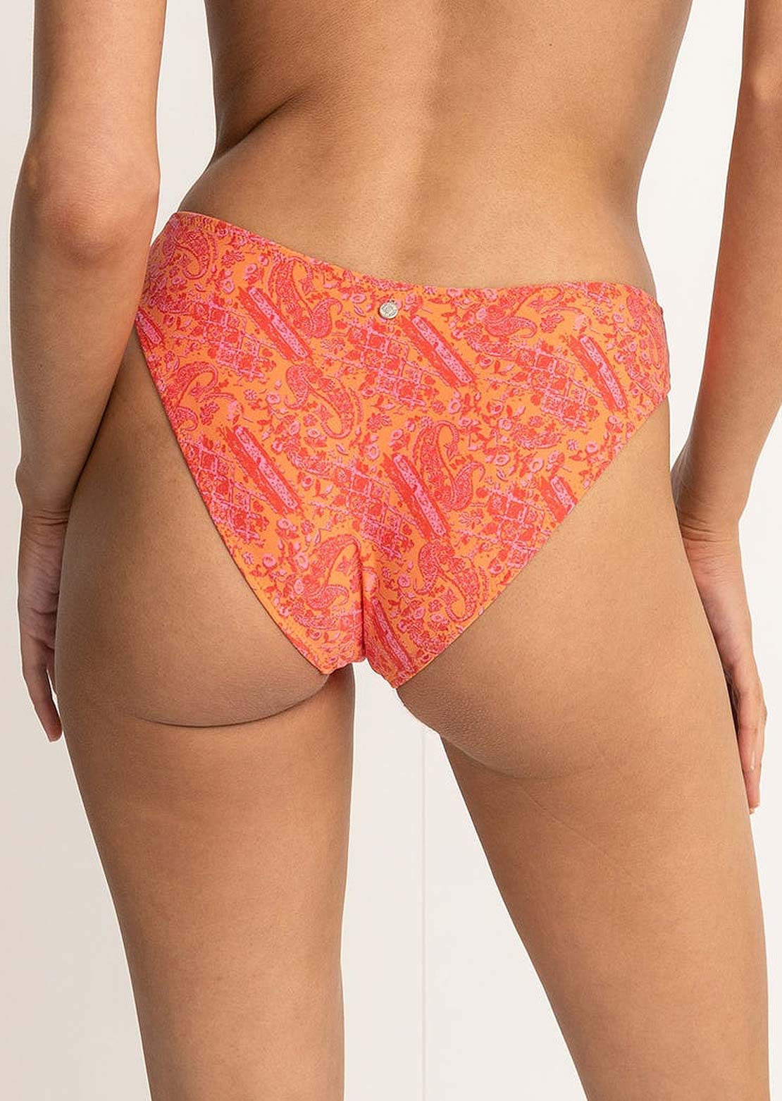 Rhythm Women's Adia Paisley Reversible Holiday Bikini Bottom