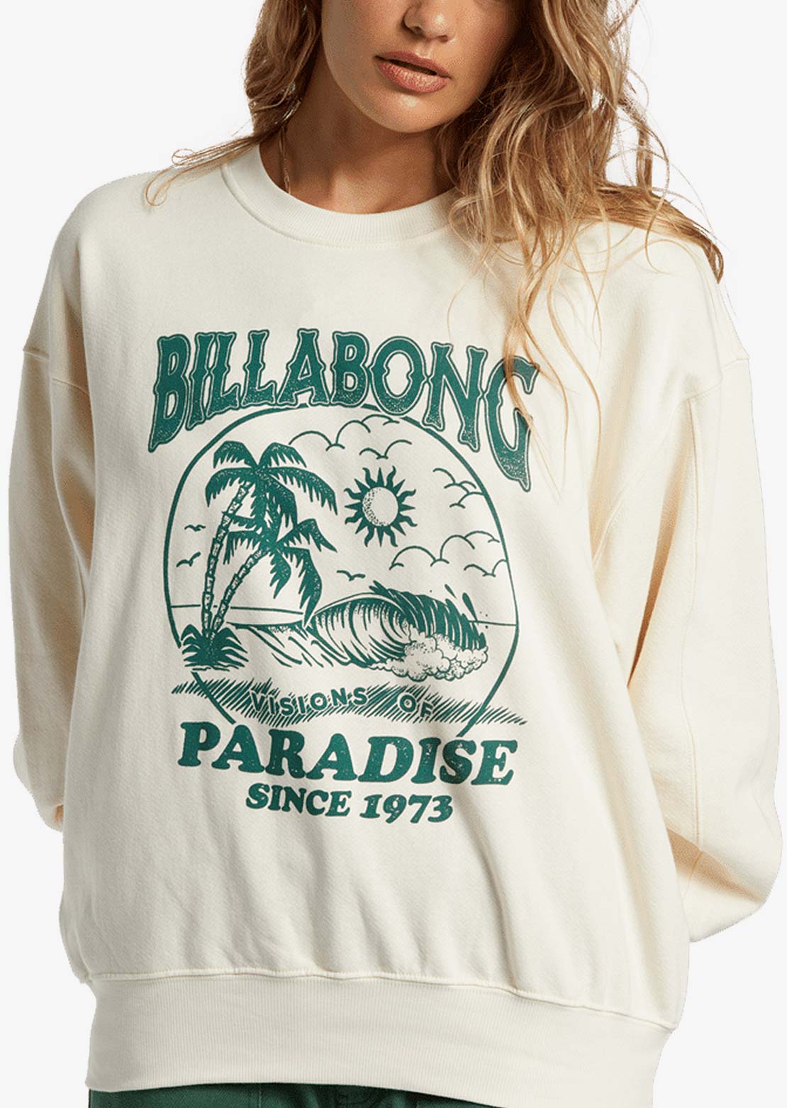 Billabong Women's Fresh Take Crew Long Sleeve