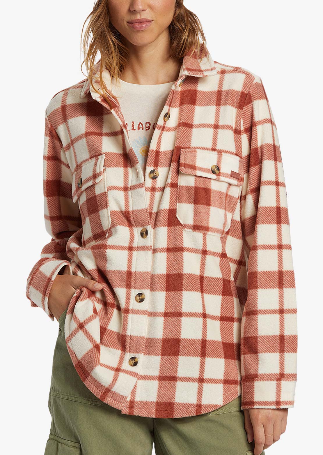 Billabong Women's Forge Fleece Button Up Shirt