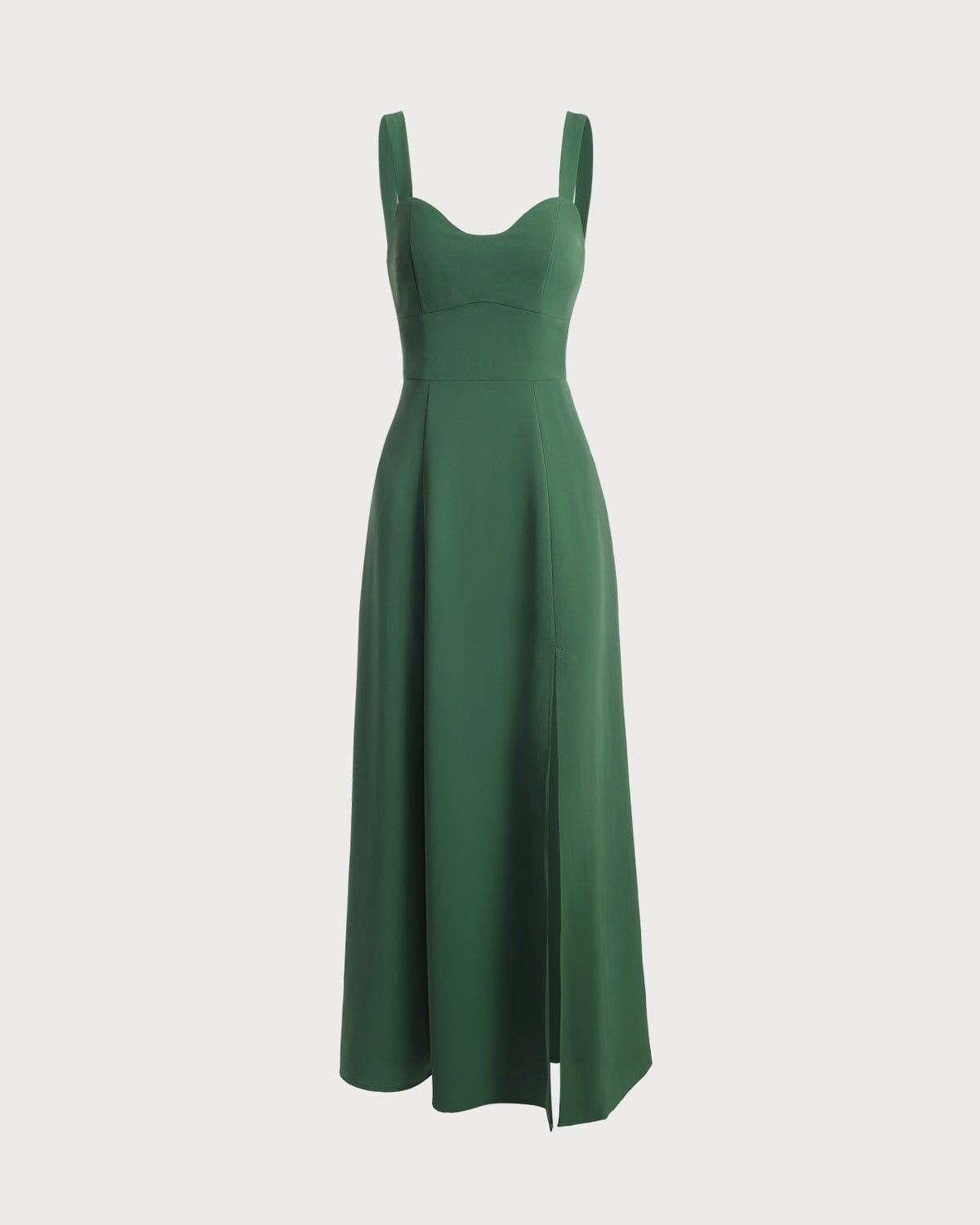 The Solid Color Side Slit Maxi Dress Cheap Sale Manchester Great Sale
