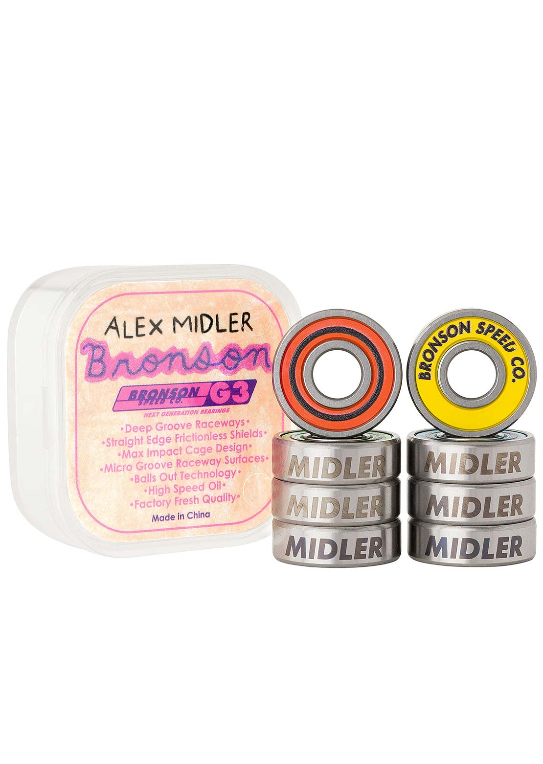 Bronson G3 Alex Midler Skateboard Bearings Shop For Online