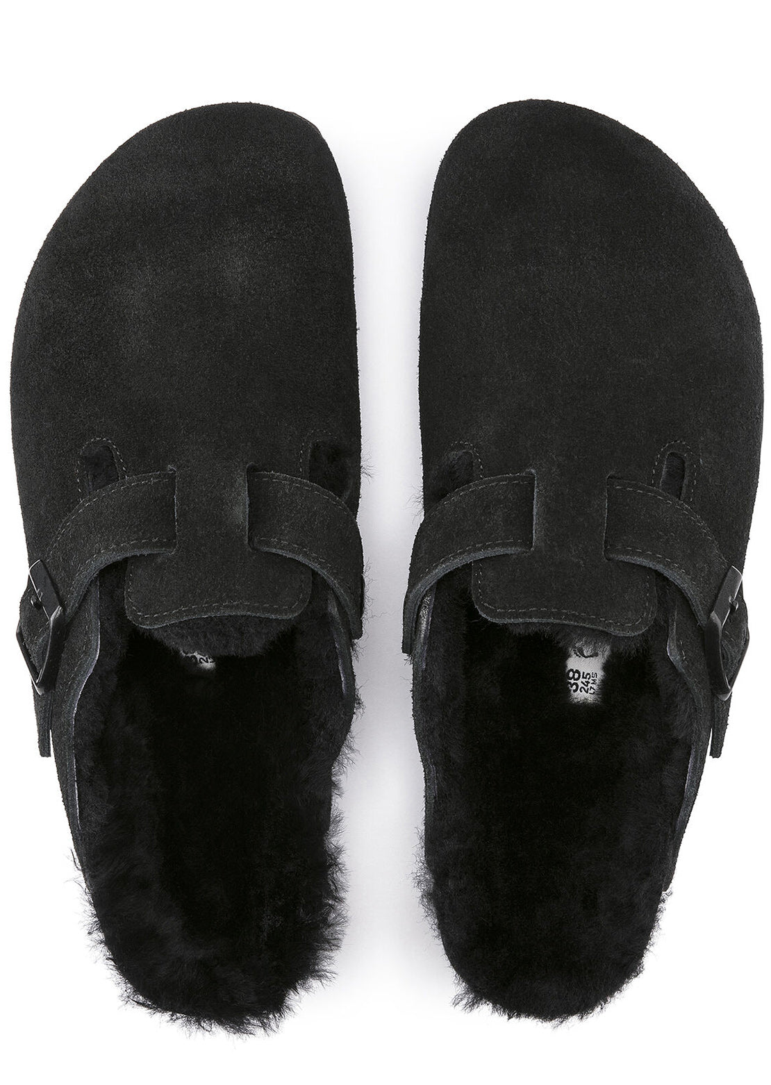 Birkenstock Unisex Boston Shearling Suede Sandals Huge Surprise