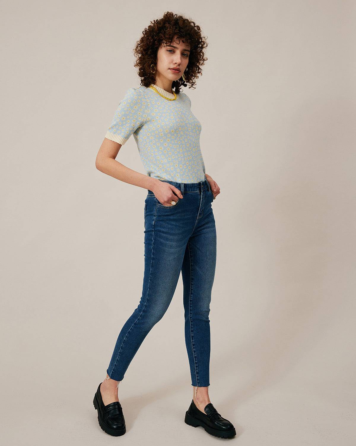 The Premium-fabric High-rise Skinny Jeans Discount