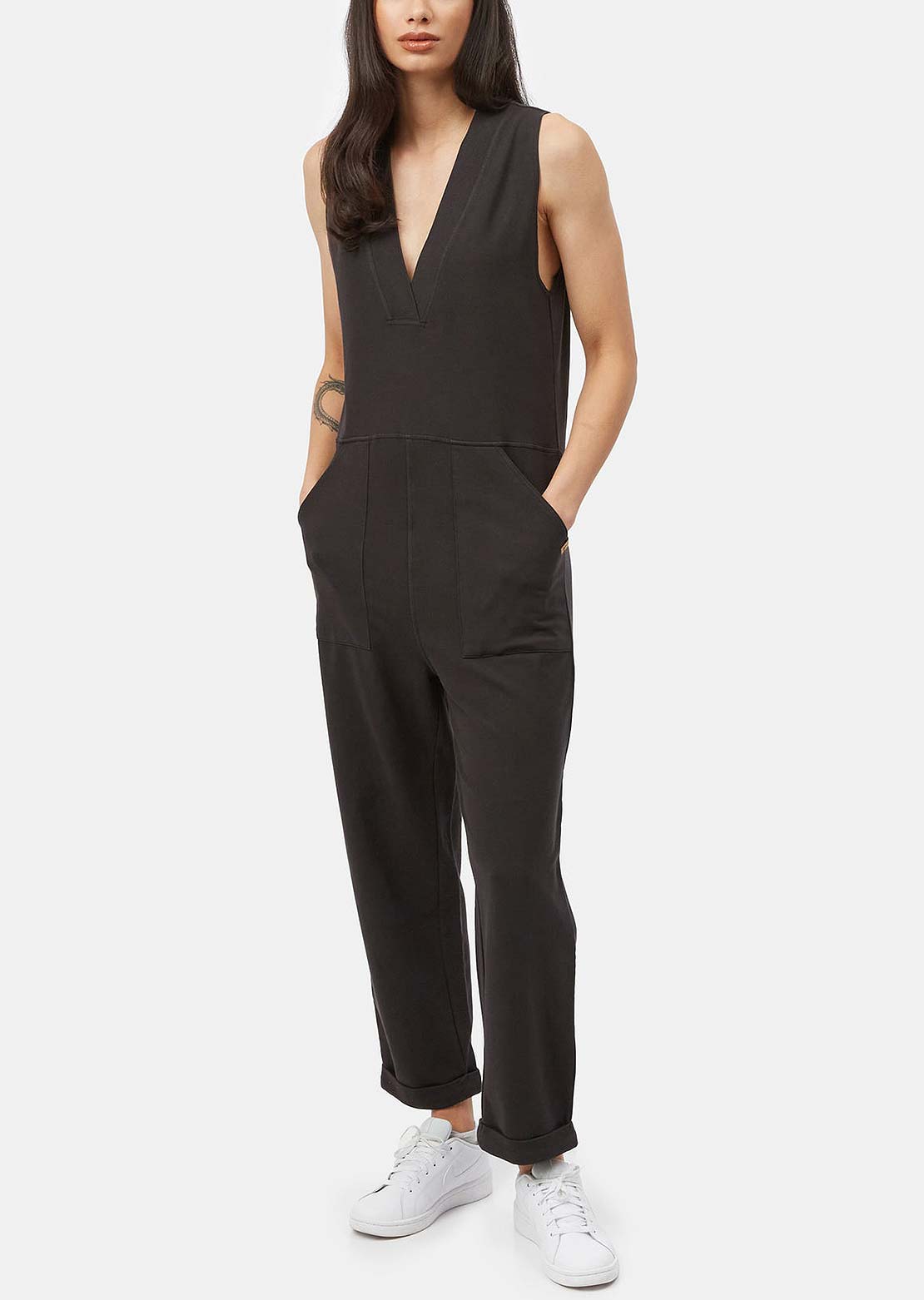 Tentree Women's SoftTerry Light V-Neck Jumpsuit