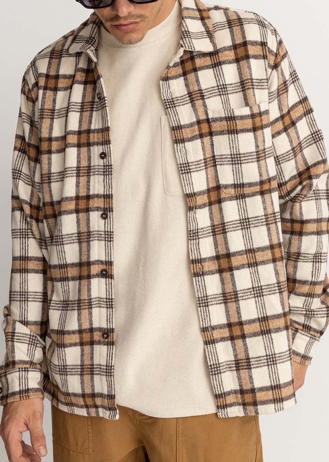 Rhythm Men's Albert Check Button Up Shirt