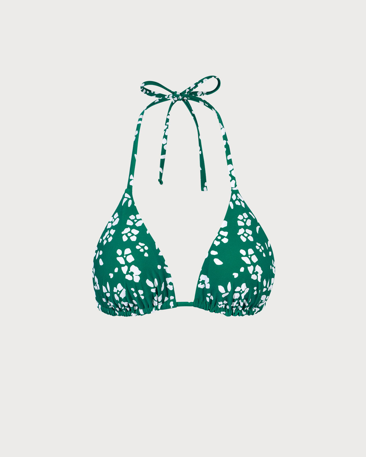 The Green Reversible Floral Triangle Bikini Top Clearance Pices