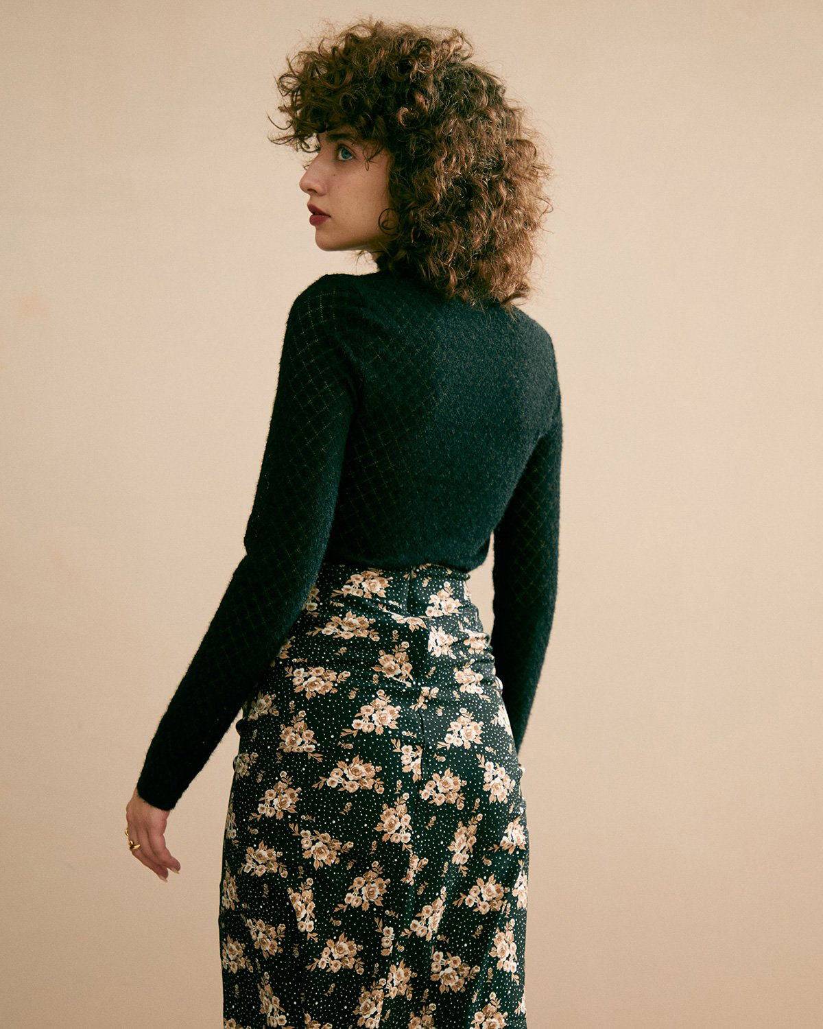 The Floral See-Through Knitwear Manchester Sale Online