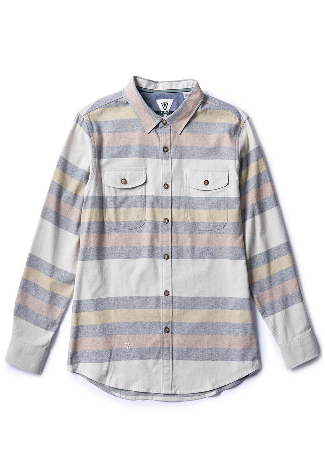 Vissla Men's Central Coast Eco LS Flannel Button Up Shirts