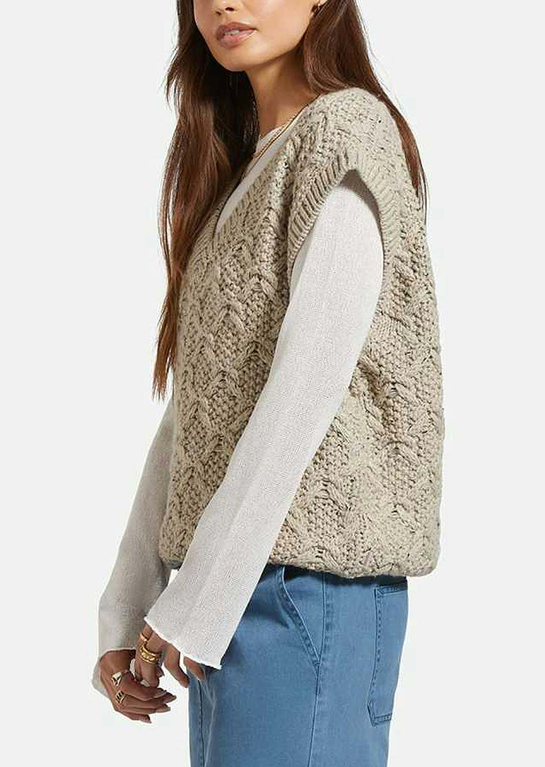 Brixton Women's Lafayette Oversized Sweater Vest