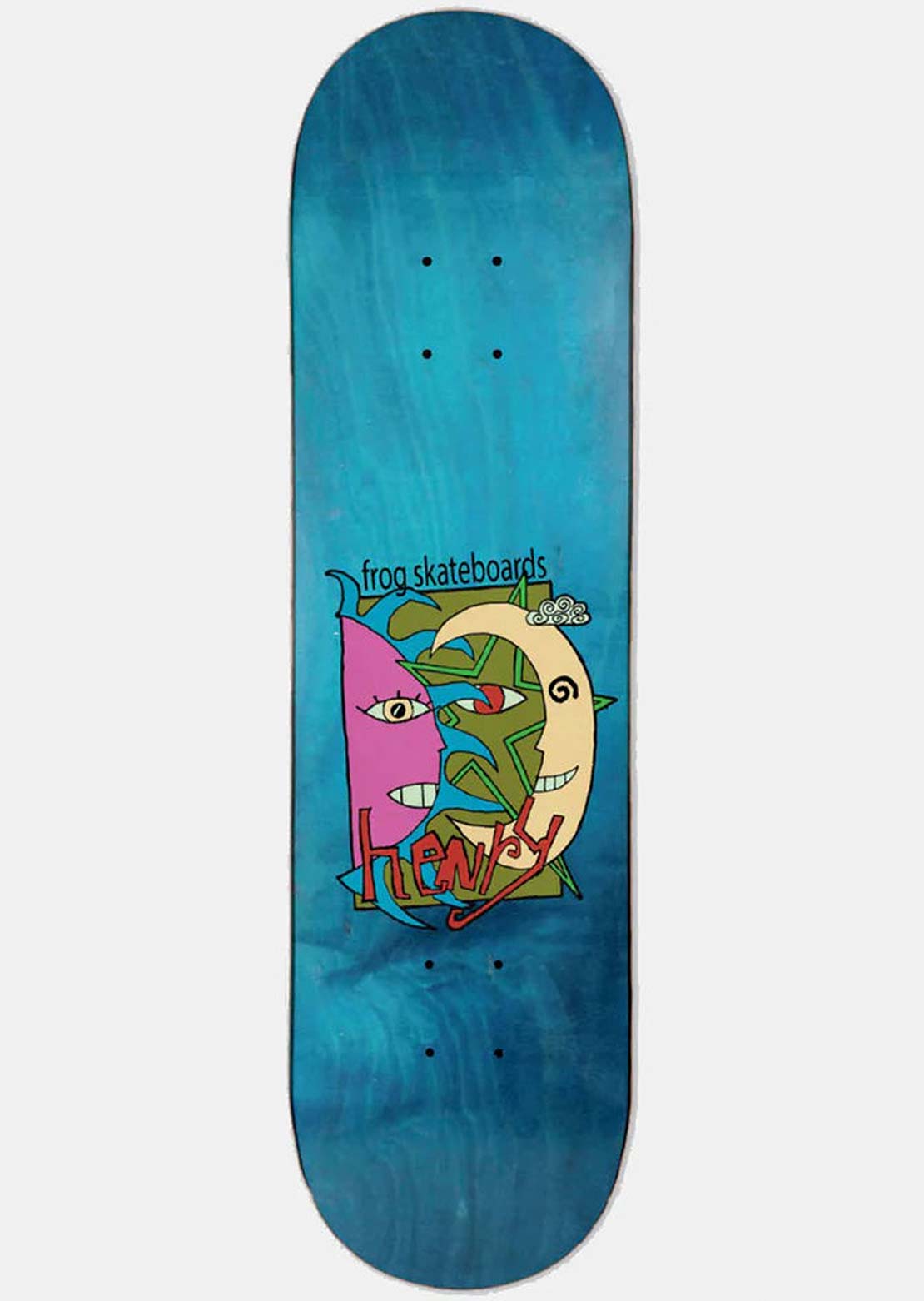 Frog Sun-Star-Moon Dustin Henry Skateboard Deck Clearance Affordable