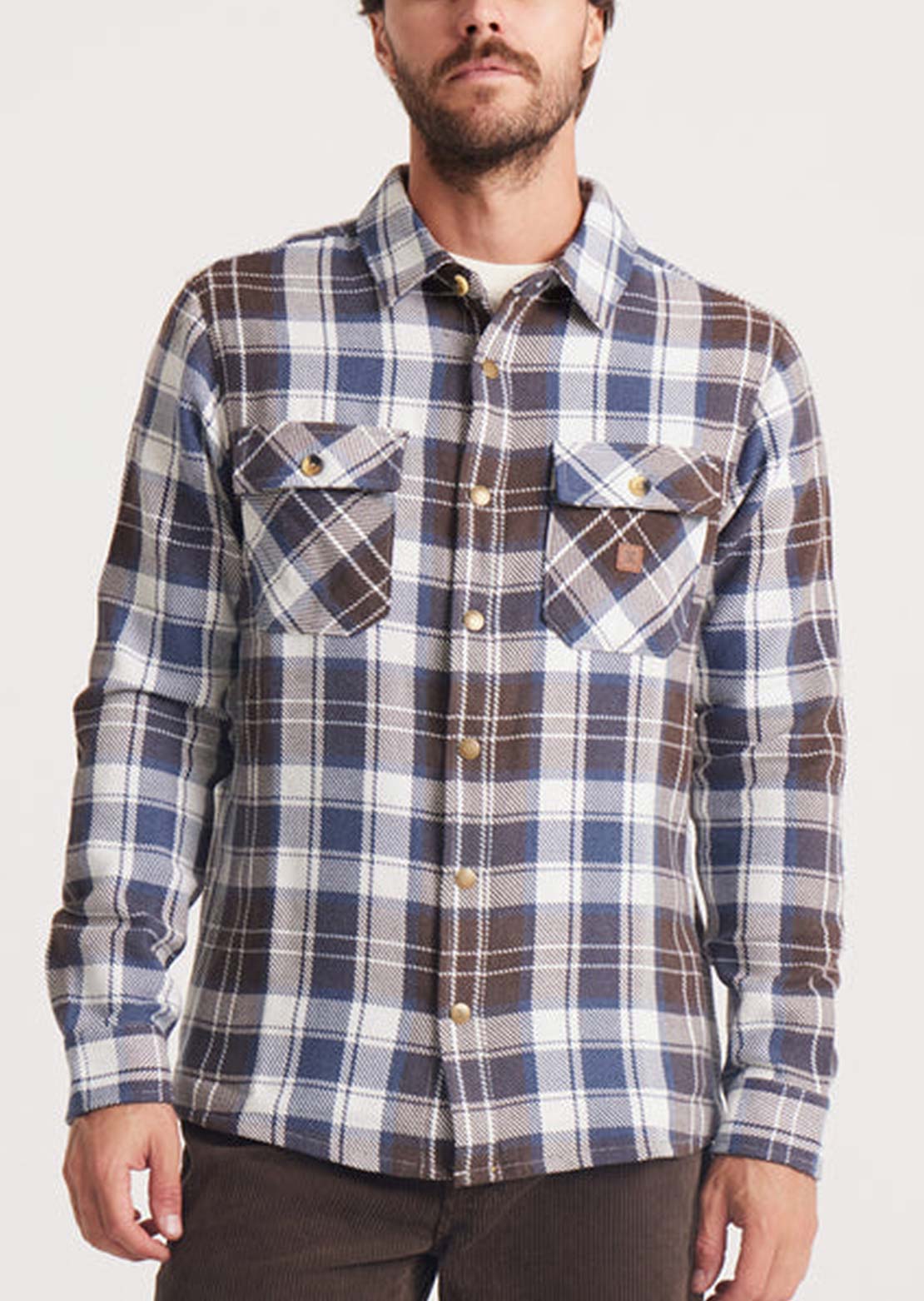 Roark Men's Nordsman Cotton Flannel Button Up Shirt